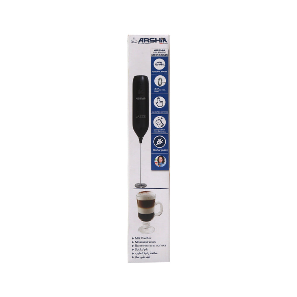 ARSHIA MILK FROTHER RECHARGEABLE MF118-3243 Default Title - MamasJan Electronics