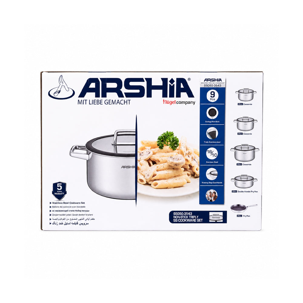 DAGCHI SET 9 PCS ARSHIA SS050/3543 Default Title - MamasJan Crockery