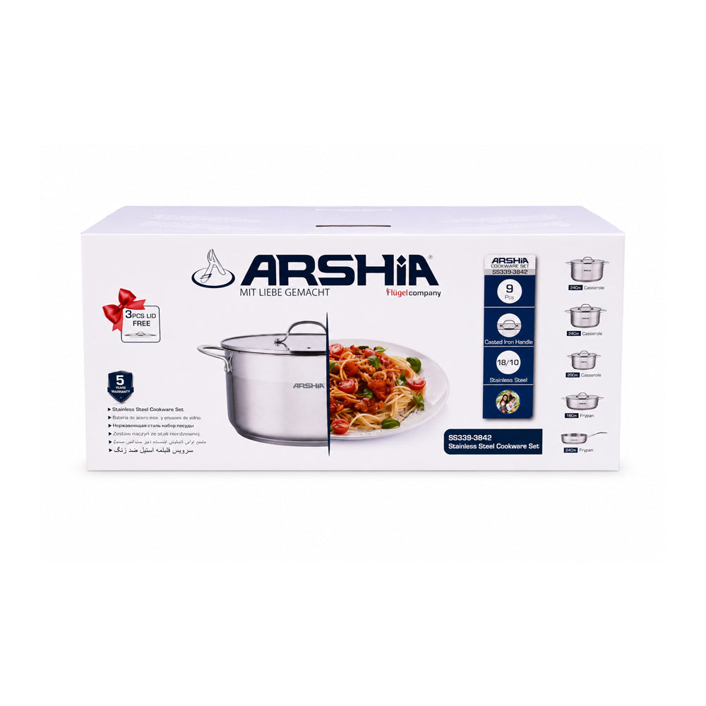 DAGCHI SET 9PCS ARSHIA SS339/3842 Default Title - MamasJan Crockery