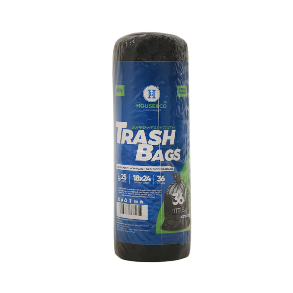 HOUSE & CO TRASH BAG SMALL (18X24) 25PCS-36 LITERS Default Title - MamasJan Grocery Nonfood