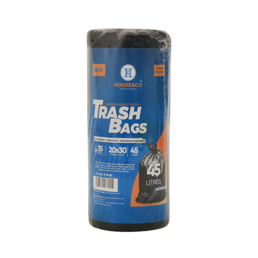 HOUSE & CO TRASH BAG MEDIUM (20X30) 25PCS-45 LITERS Default Title - MamasJan Grocery Nonfood