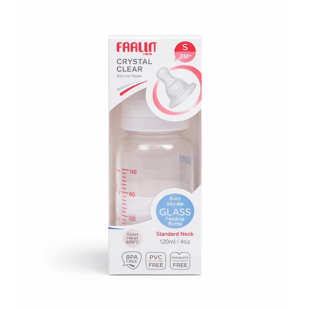FARLIN GLASS FEEDING BOTTLE TOP808G 120 CC Default Title - MamasJan Grocery Non Foods