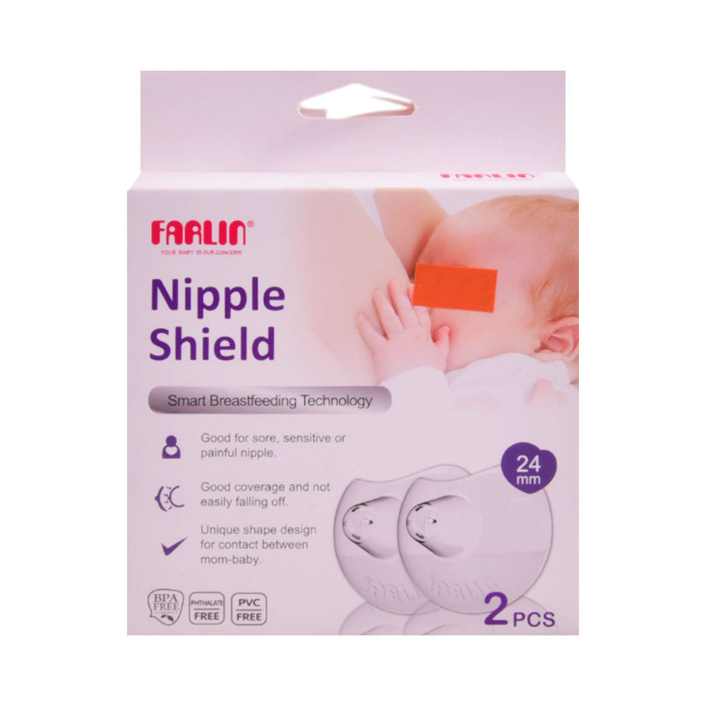 FARLIN BABY NIPPLE SHIELD BREAST FEEDING 24 MM 2PCS AA-3101 Default Title - MamasJan Grocery Nonfood