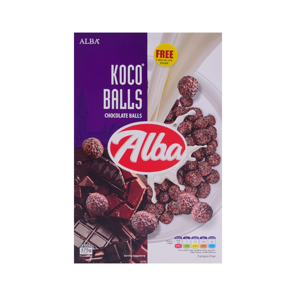 ALBA CEREAL KOCO BALLS CHOCOLATE 375 GM Default Title - MamasJan Grocery