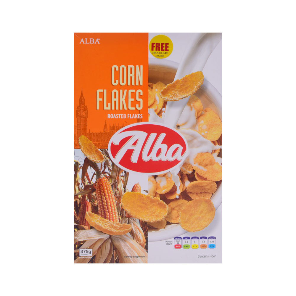 ALBA CEREAL CORN FLAKES ROASTED 375 GM Default Title - MamasJan Grocery