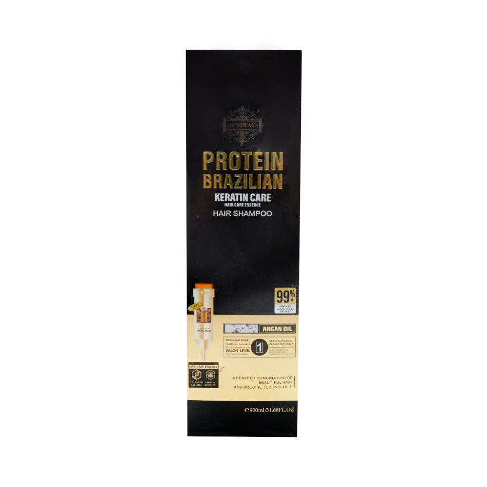 HENIWAYS PROTEIN BRAZILIAN KERATIN CARE HAIR SHAMPOO 900ML Default Title - MamasJan haircare