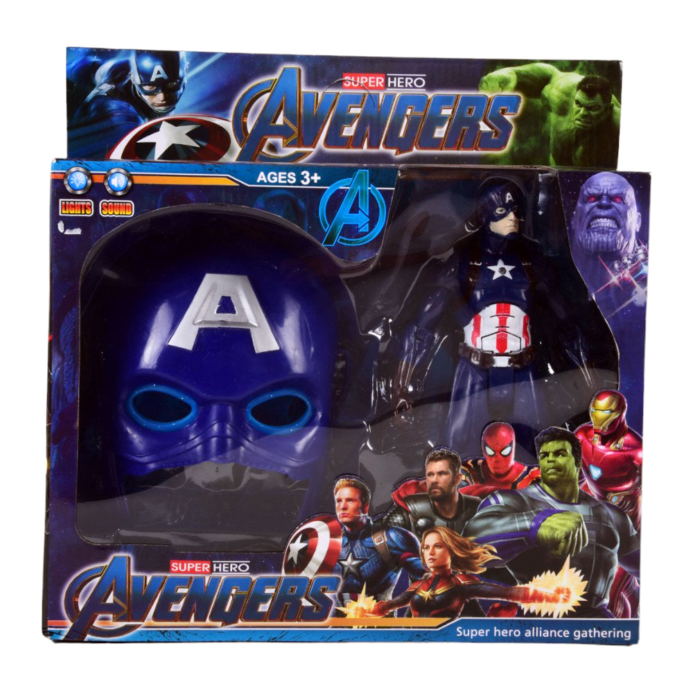 89003 SUPER HERO AVENGER FIGURE WITH MASK A.I Default Title - MamasJan Toys
