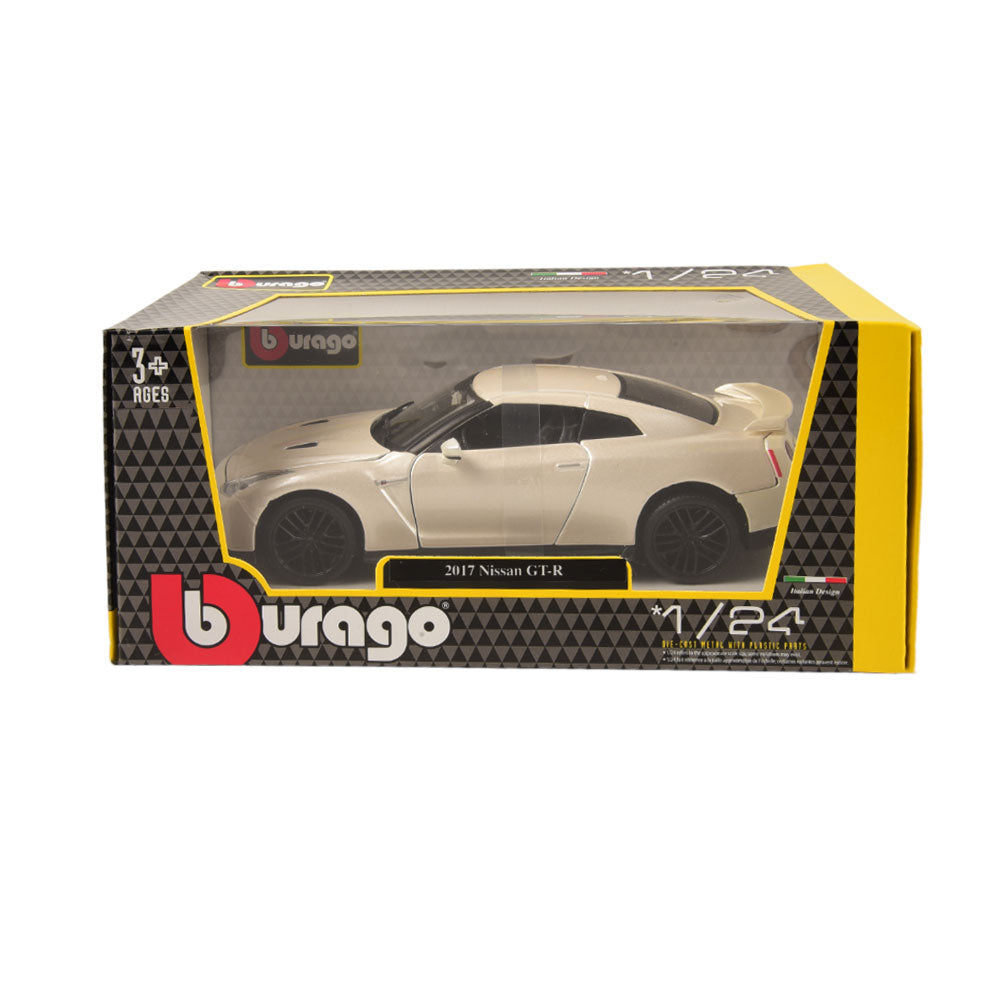 21082W BURAGO DIE CAST NISSAN GTR 2017 CAR Default Title - MamasJan Toys
