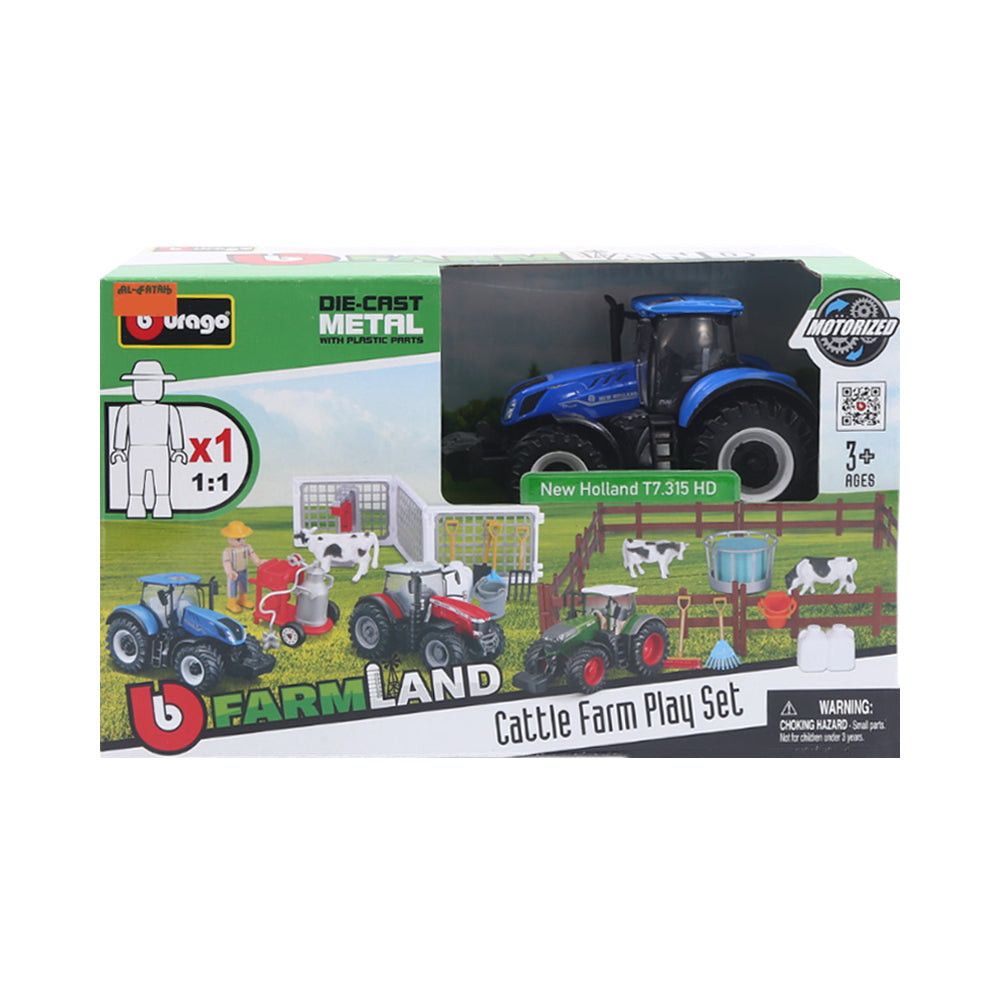 31690 BURAGO FARMLAND 10CM CATTLE SET A.I Default Title - MamasJan Toys