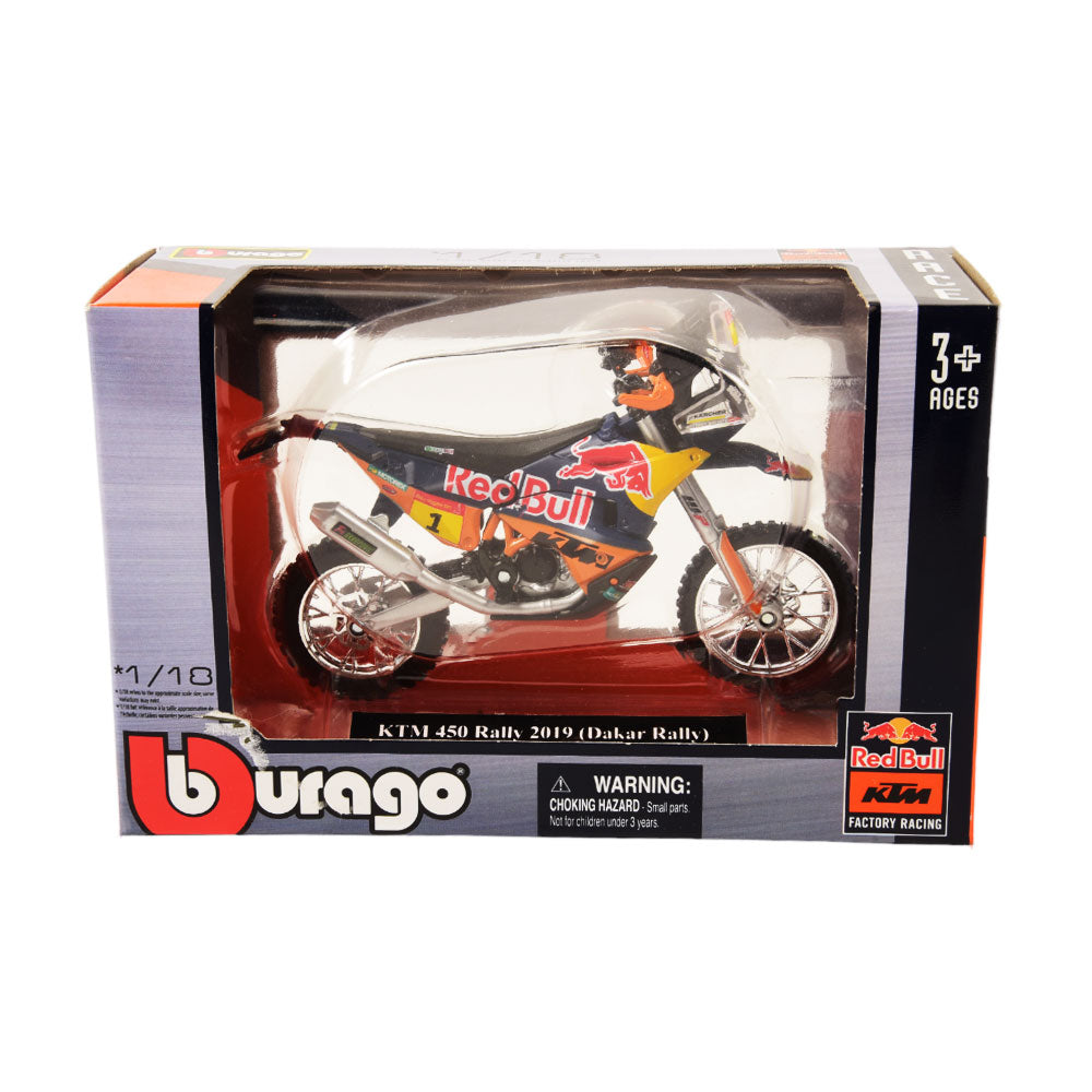 51070 BURAGO MODLE BIKE RED BULL BASIC Default Title - MamasJan Toys
