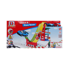 88604 BJ LAUNCH & RACE TOWER TRACK SET CAR Default Title - MamasJan Toys