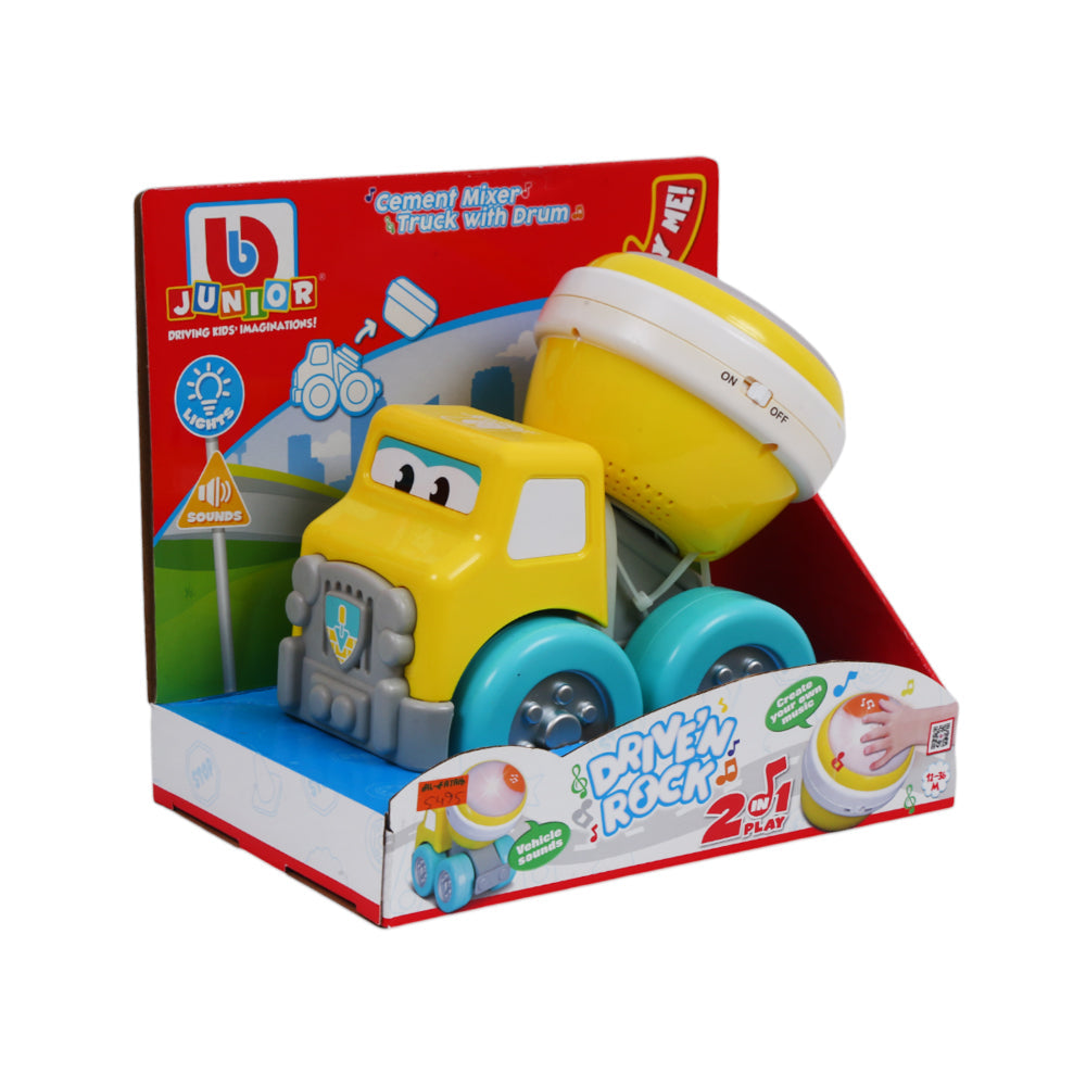 89032 BURAGO DRIVE N ROCK CEMENT MIXER W-DRUM A.I Default Title - MamasJan Toys