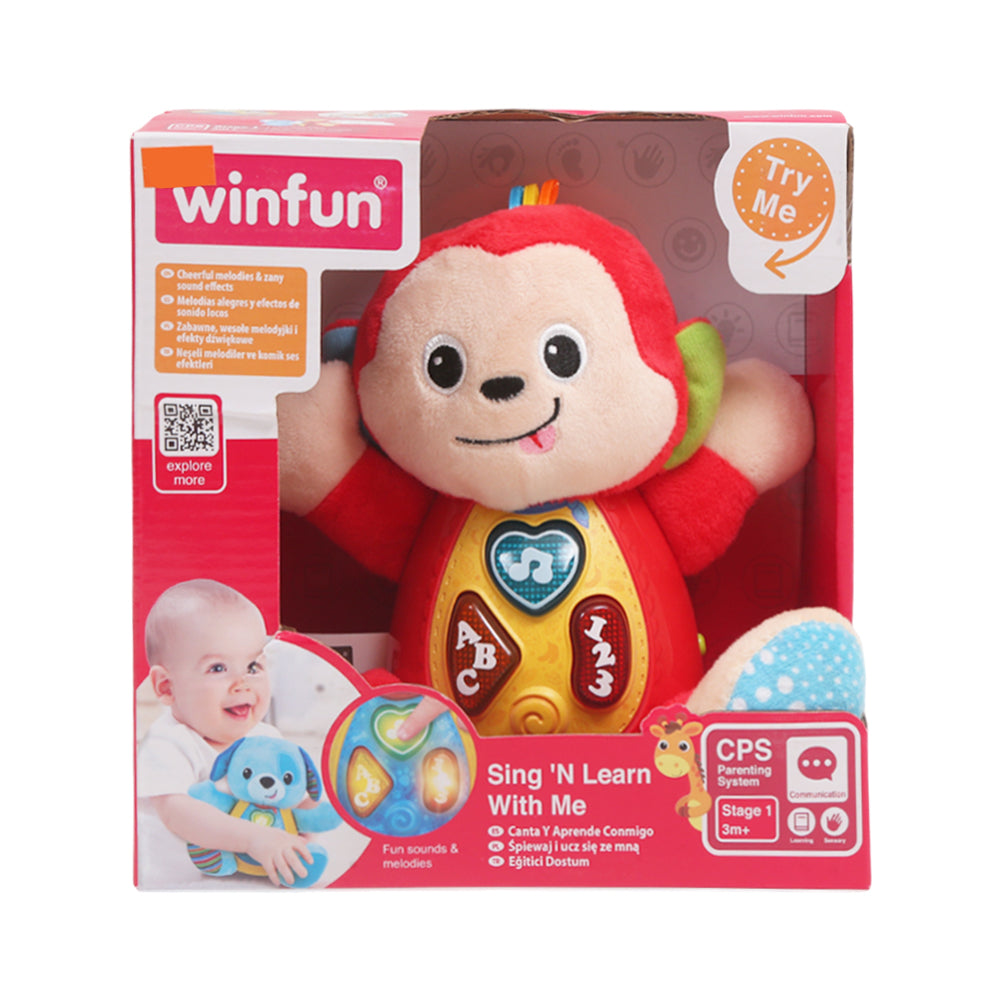 0275 WIN FUN SING N LEARN MONKEY Default Title - MamasJan Toys