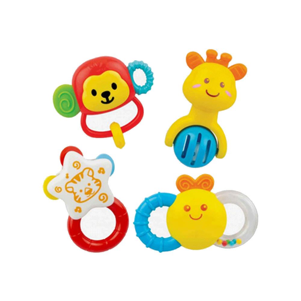0634 WF ANIMAL PALLS RATTLE Default Title - MamasJan Toys
