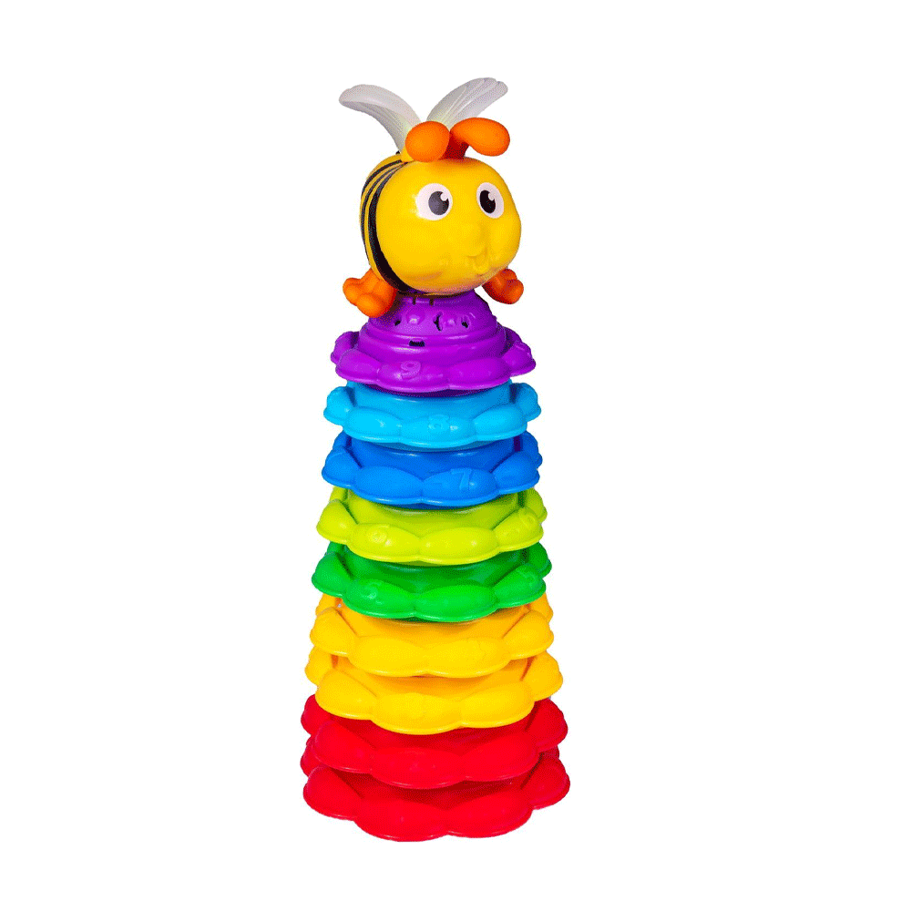 0650 WF STACK N LEARN BEE & FLOWER Default Title - MamasJan Toys