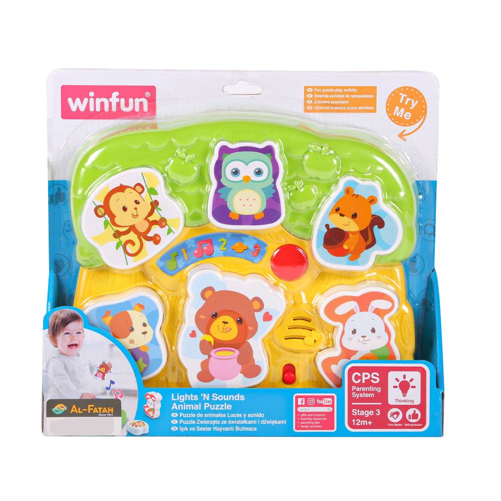 0771 WIN FUN ANIMAL PUZZLE BASIC Default Title - MamasJan Toys