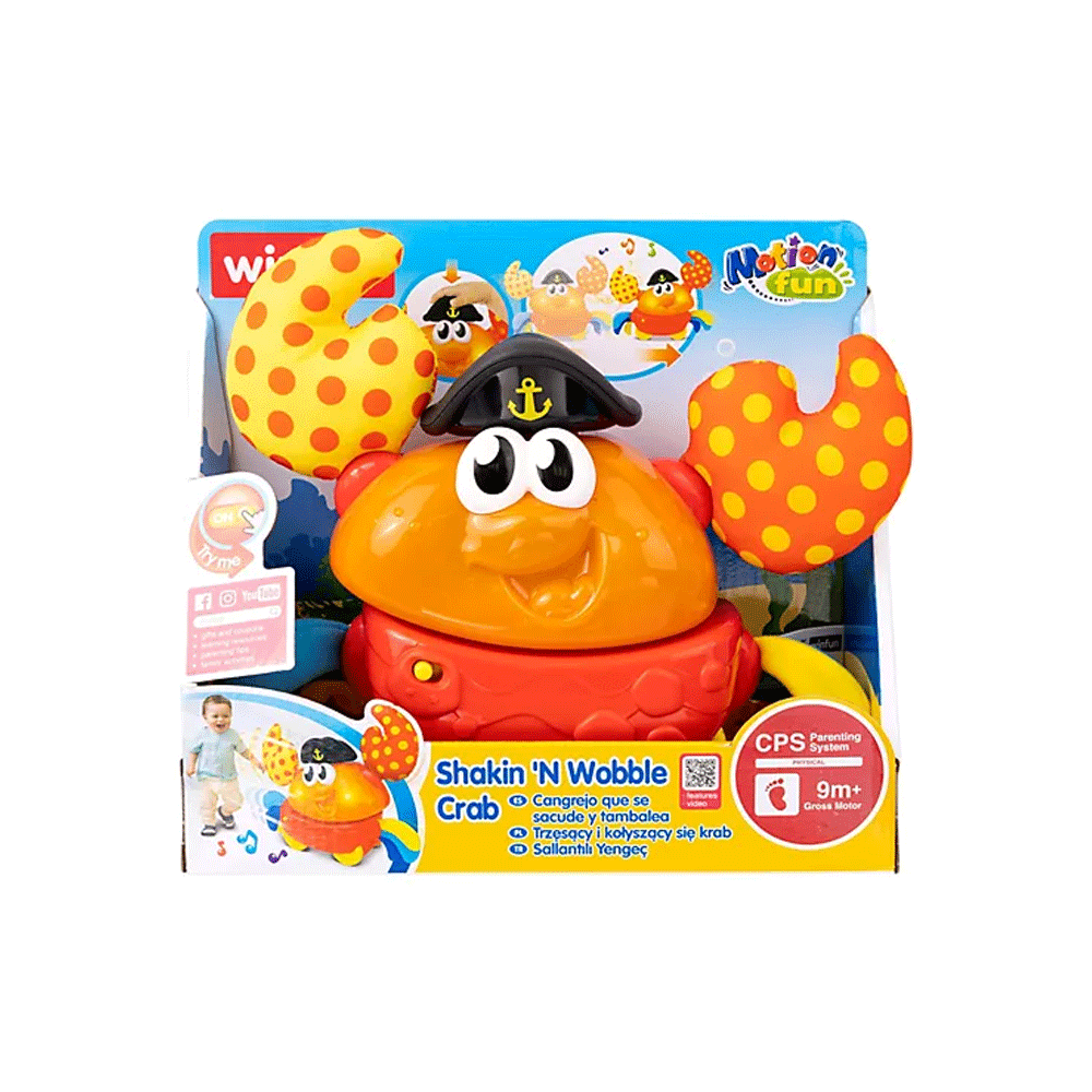 1005 WF SHAKE WOBLE CRAB Default Title - MamasJan Toys