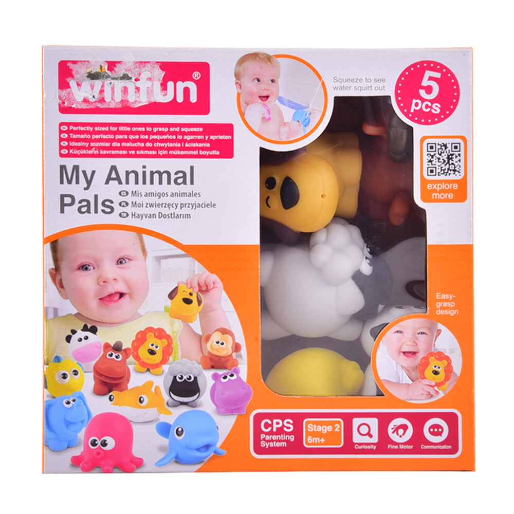 1302 WIN FUN FARM SET 5PC BASIC Default Title - MamasJan Toys