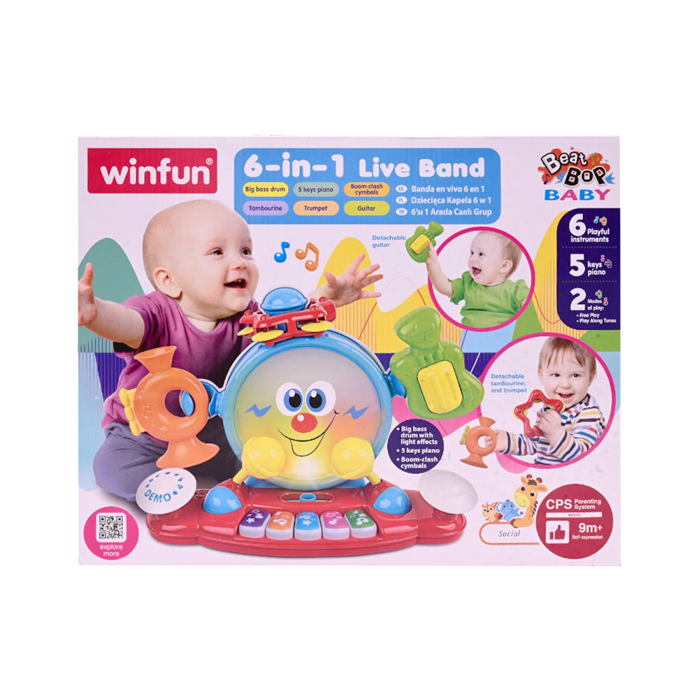 2087 WINFUN 6 IN 1 LIVE BAND BASIC Default Title - MamasJan Toys