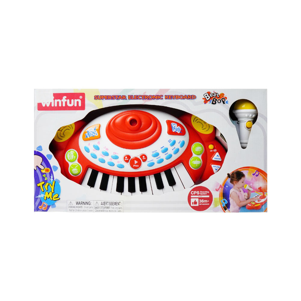 2055 WINFUN SUPERSTAR ELECTRONIC KEY BOARD Default Title - MamasJan Toys