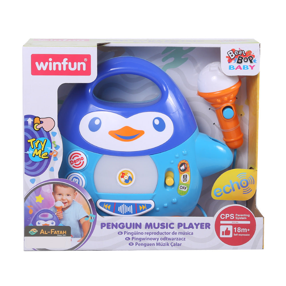 2514 WINFUN PEGUIN MUSIC PLAYER Default Title - MamasJan Toys