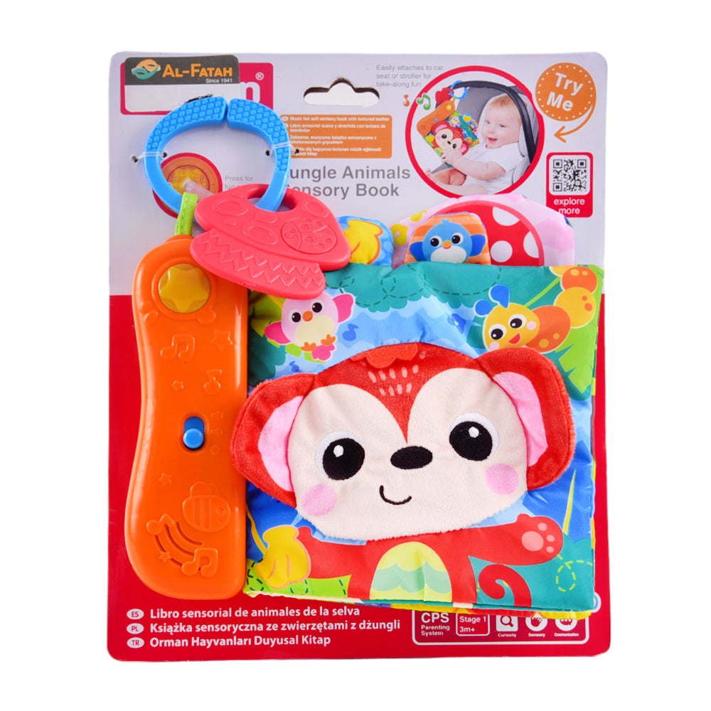 230102 JUNGLE ANIMAL SENSORY BOOK A.I Default Title - MamasJan Toys