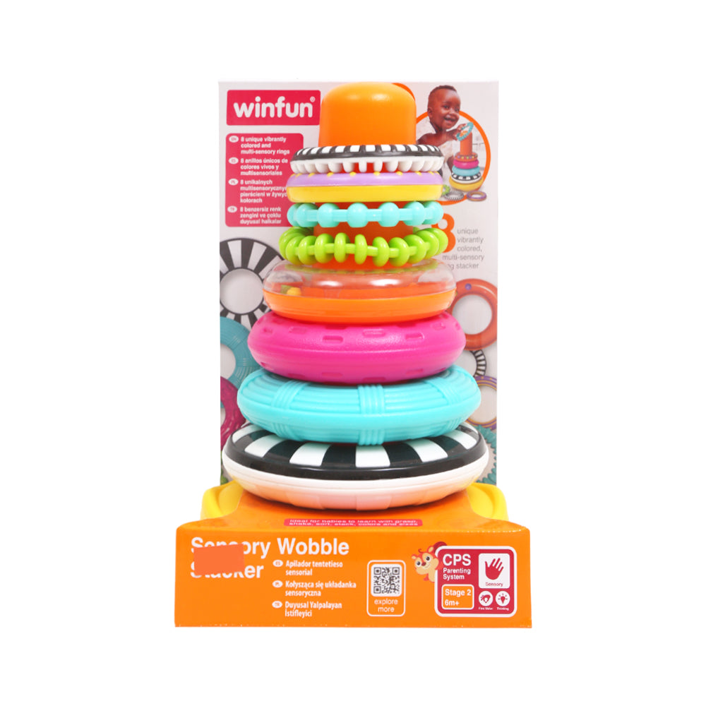 250203 WF SENSORY WOBBLLE STACKER A.I Default Title - MamasJan Toys