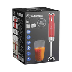 WESTINGHOUSE HAND BLENDER RETRO (WITH BEAKER) WKHBSB270RD Default Title - MamasJan Electronics