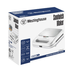 WESTINGHOUSE SANDWICH MAKER SIMPLE LIFE WKSMSL103 WHITE Default Title - MamasJan Electronics