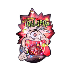 STRIKING LOLLYPOP WITH POPPING CANDY COLA FLAVOUR 13.8GM Default Title - MamasJan Grocery Food