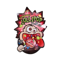 STRIKING LOLLYPOP WITH POPPING CANDY STRAWBERRY FLAVOUR 13.8 Default Title - MamasJan Grocery Food