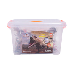 D6825 58 PCS DINOSAUR IN RECTANGULAR BUCKET Default Title - MamasJan Toys