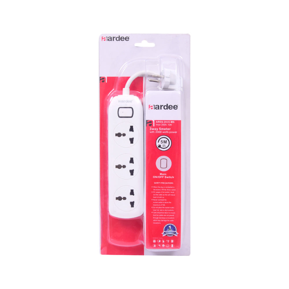 AARDEE EXTENSION ARES-2035 ECO 3W5M EXTENSION SOCKET Default Title - MamasJan Grocery Nonfood