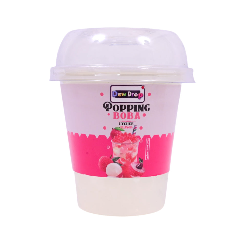 DEWDROP POPPING BOBA LYCHEE FLAVOUR DRINKS 230ML Default Title - MamasJan Grocery Food