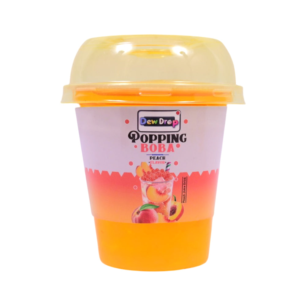 DEWDROP POPPING BOBA PEACH FLAVOUR DRINKS 230ML Default Title - MamasJan Grocery Food