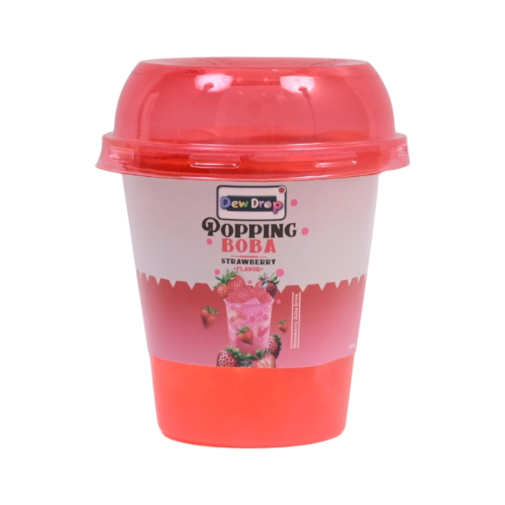 DEWDROP POPPING BOBBA STRAWBERRY FLAVOUR DRINKS 230ML Default Title - MamasJan Grocery Food