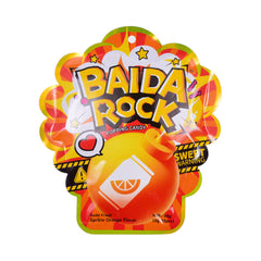 BAIDA ROCK POPPING CANDY LOLLIPOP SPRIKLE ORANGE 30 GM Default Title - MamasJan GroceryFoods