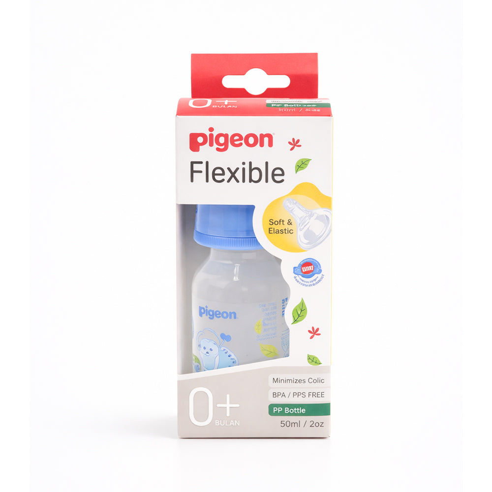 PIGEON FLEXIBLE SOFT ELASTIC 0+BULAN 50ML 79398 Default Title - MamasJan Grocery Non Foods