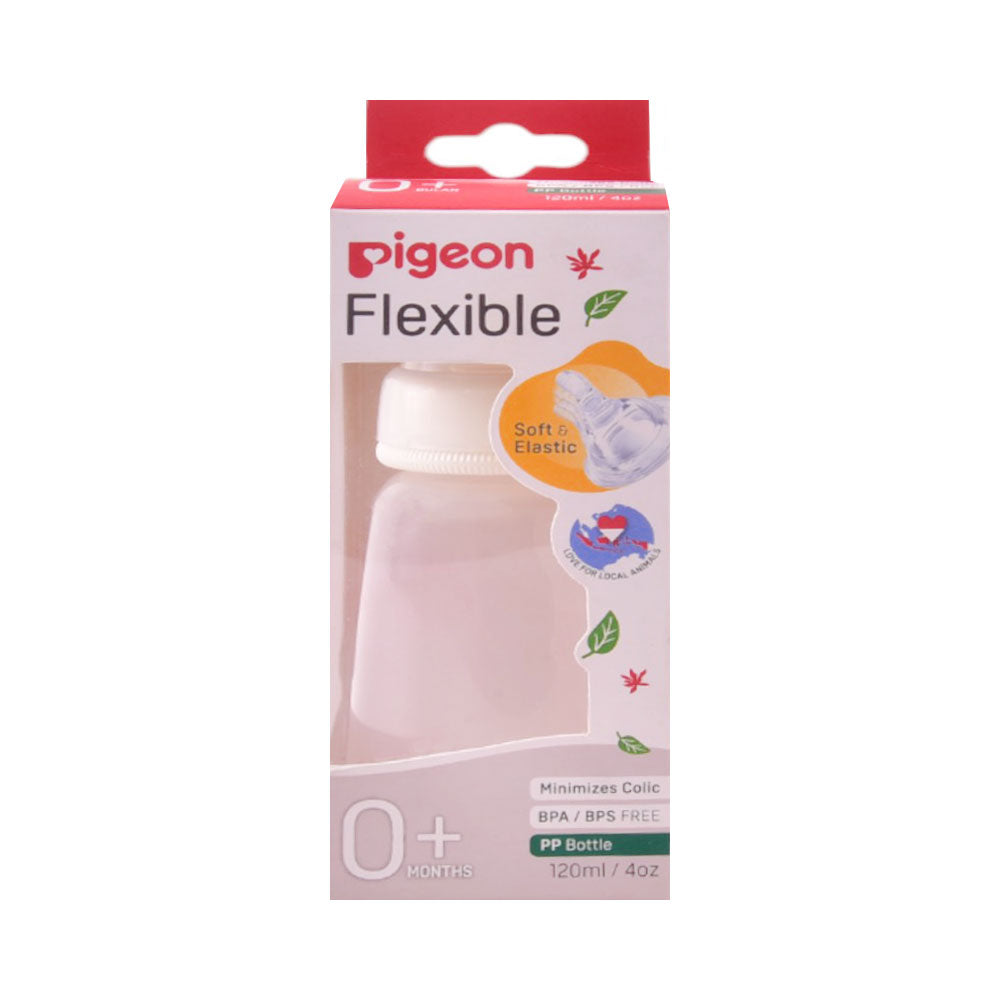 PIGEON FLEXIBLE FEEDER SOFT ELASTIC TURTLE 0+MONTHS 120 ML Default Title - MamasJan Grocery Nonfood