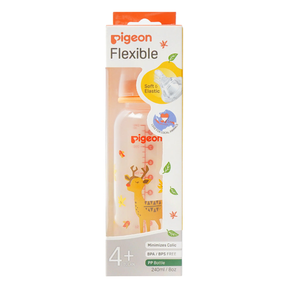 PIGEON BABY FEEDING BOTTLE DEER 4M+240 ML 79404 Default Title - MamasJan Grocery Nonfood