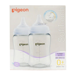 PIGEON SOFTOUCH FEEDER 0+MONTHS 2PCS 200 ML 79446 Default Title - MamasJan Grocery Nonfood