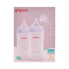 PIGEON SOFTOUCH FEEDER 2PCS 3+MONTH 240 ML 79456 Default Title - MamasJan Grocery Nonfood