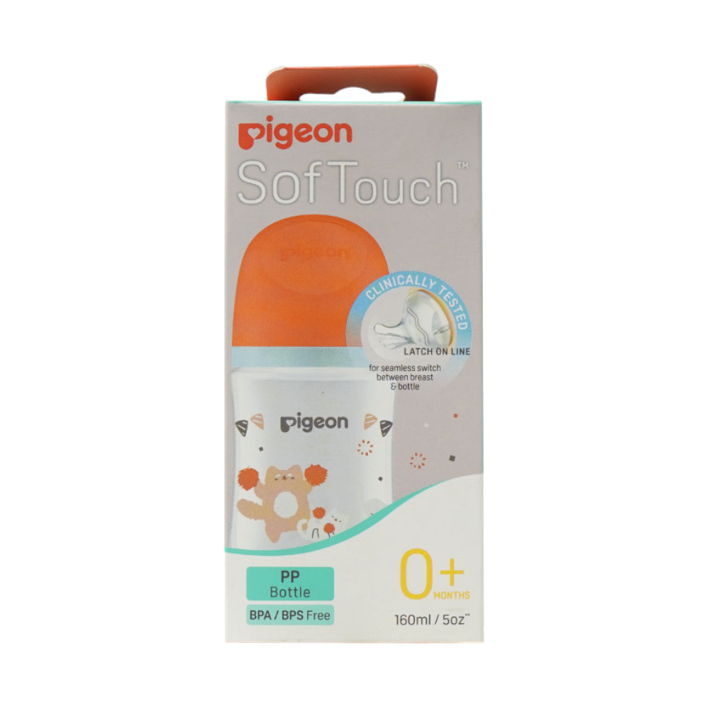 PIGEON BABY FEEDING BOTTLE SOFTTOUCH 0M+160 ML 79457 Default Title - MamasJan Grocery Nonfood