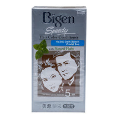 BIGEN SPEEDY HAIR COLOR CONDITIONER DARK BROWN 883 Default Title - MamasJan haircare