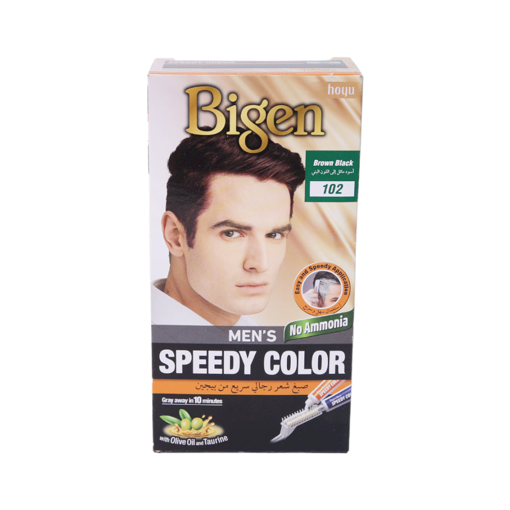 BIGEN MENS SPEEDY HAIR COLOR BROWN BLACK 102 Default Title - MamasJan haircare