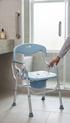 The Ultimate Caregiving Solution Premium 3 In 1 Folding Commode And Shower Chair - The Healthcare Shop Pakistan