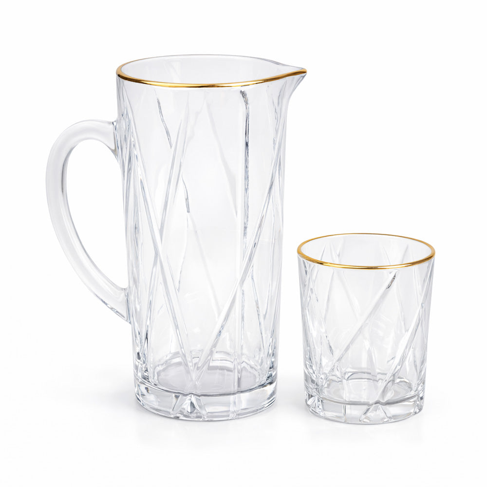 WATER SET 7PC FT GOLDEN LINE SMALL 43210 FT Default Title - MamasJan Crockery