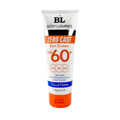 Body Luxuries Sunscreen Zero Cast Cloud Matte Spf60 125Gm