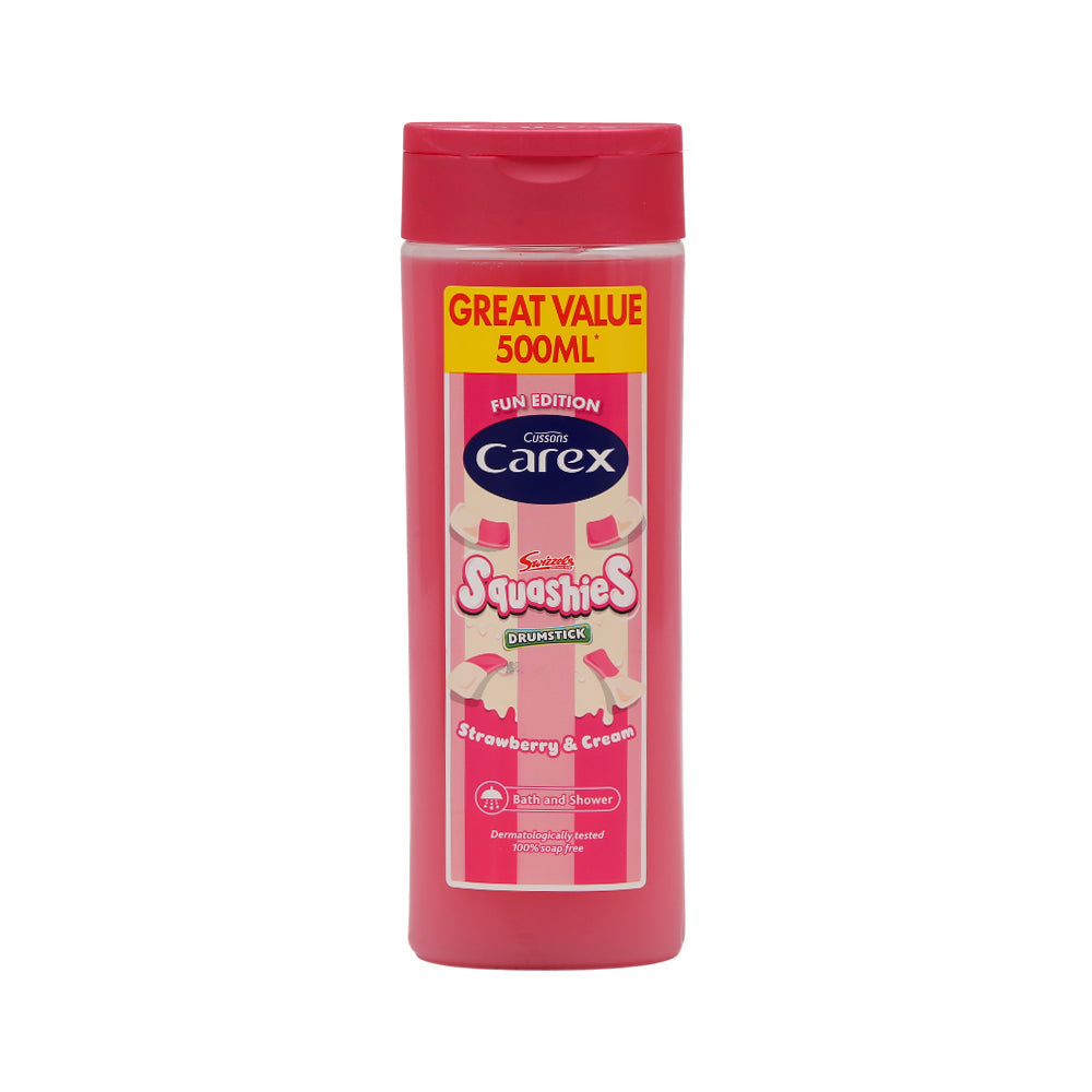 CUSSONS CAREX BATH AND SHOWER GEL SQUASHIES S&C 500 ML Default Title - MamasJan skincare