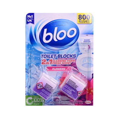 BLOO TOILET FRESHING BLOCKS 2IN1 FLOWERS 2X50 GM Default Title - MamasJan Grocery Nonfood